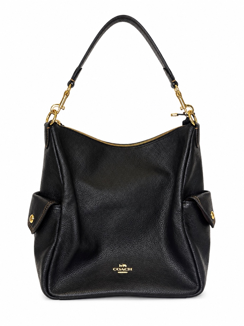 Coach Bailey Hobo Pebble Leather Shoulder Bag
